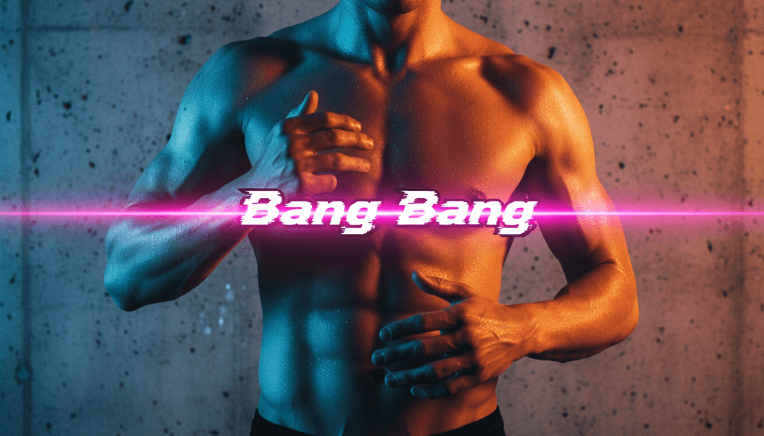 एक जीवंत, तेज़ गति वाला क्रम जिसमें अमूर्त चमकते कण और ज्यामितीय आकार एक ज़ोरदार बास ड्रॉप पर प्रतिक्रिया करते हुए दिखाए गए हैं, जो BANG BANG के लिए AI की दृश्य निर्माण प्रक्रिया को दर्शाता है।