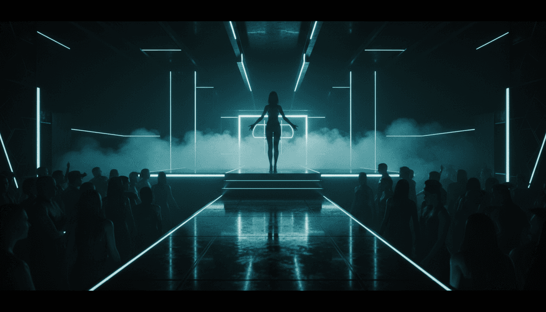 Visualiseurs abstraits se transformant avec les ondes vocales, capturant le paysage sonore de Girls MIA.