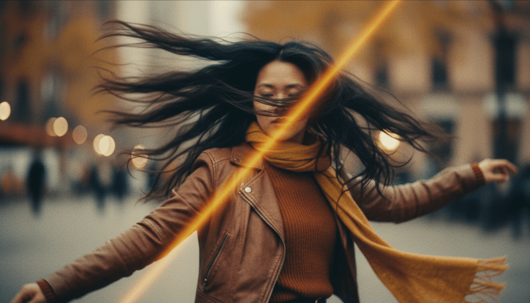 Nate Dogg के स्वरों से अमूर्त दृश्य बन रहे हैं, जिसमें गतिशील शहर के दृश्य और प्रकाश की लकीरें गीत की ऊर्जा का प्रतीक हैं।