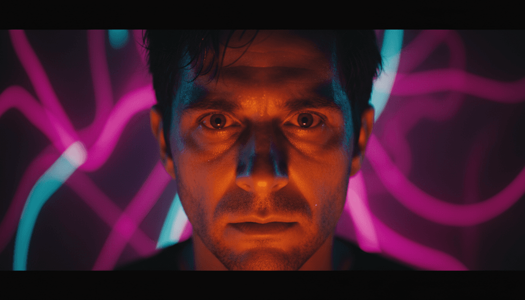 Un utilisateur regardant avec joie un clip musical de haute qualité terminé pour '12 to 12' sur une plateforme Freebeat.ai, avec des options pour télécharger la vidéo et la partager. Illustre la facilité d'utilisation.