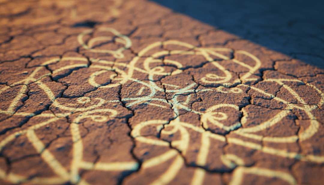 에너지 넘치는 일렉트로닉 음악 비트와 감성적인 보컬 파동에 맞춰 변화하고 진화하는 추상적인 디지털 풍경의 역동적인 몽타주.