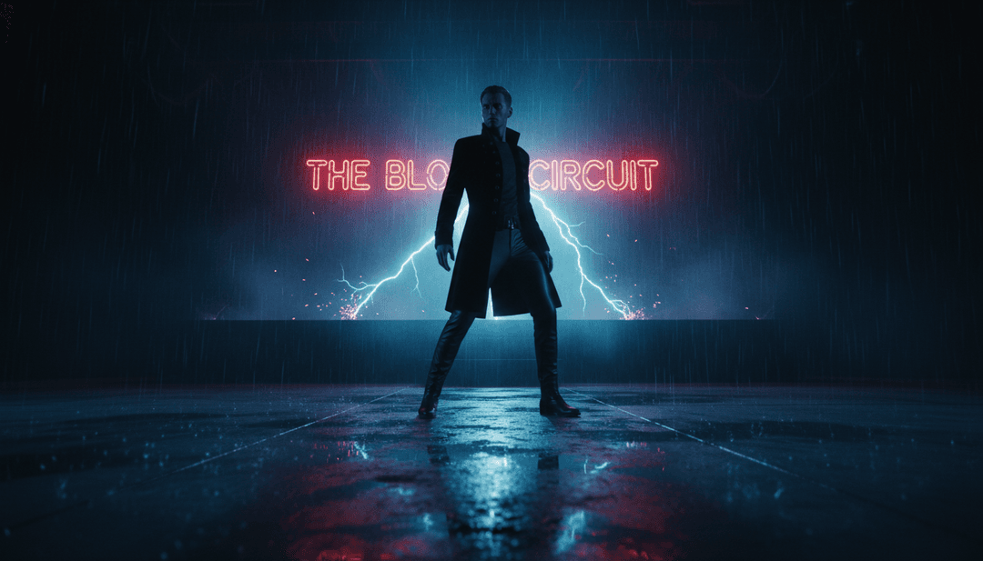 音波がゴシックシンセポップのイメージに変化する抽象的なビジュアル。Tame Impalaのスタイルを示唆しています。