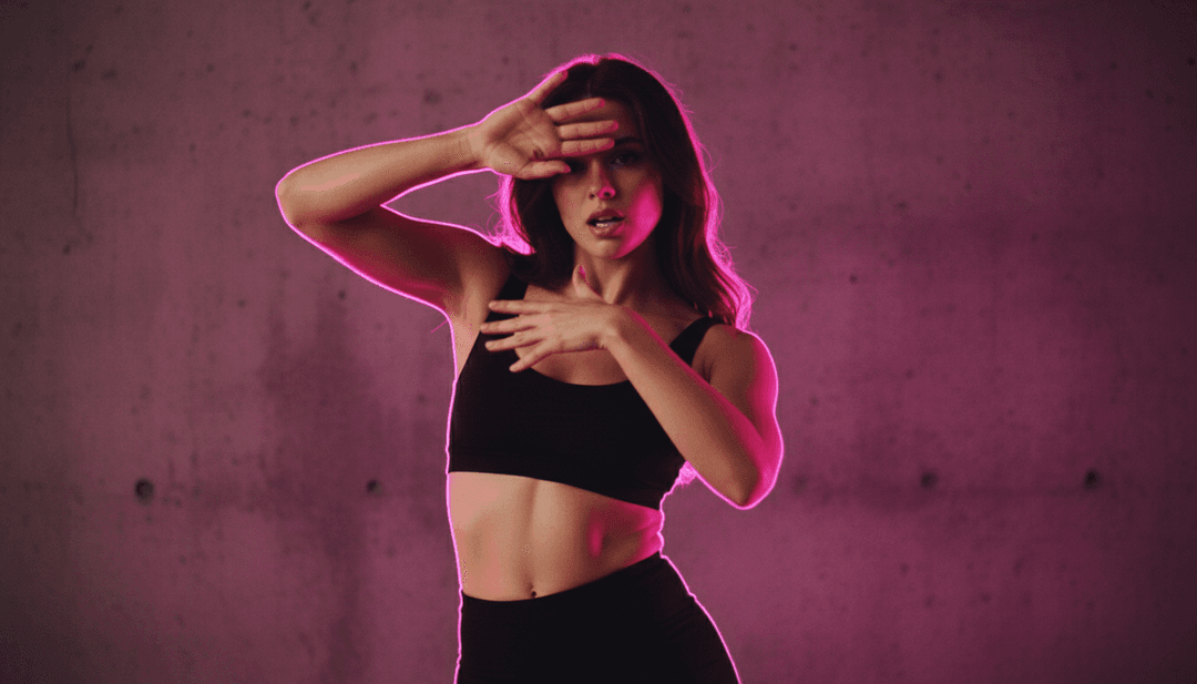 Image finale du clip musical IA pour "Revolving door" de Tate McRae, avec des transitions fluides et des sous-titres gratuits personnalisés pour une histoire visuelle engageante.