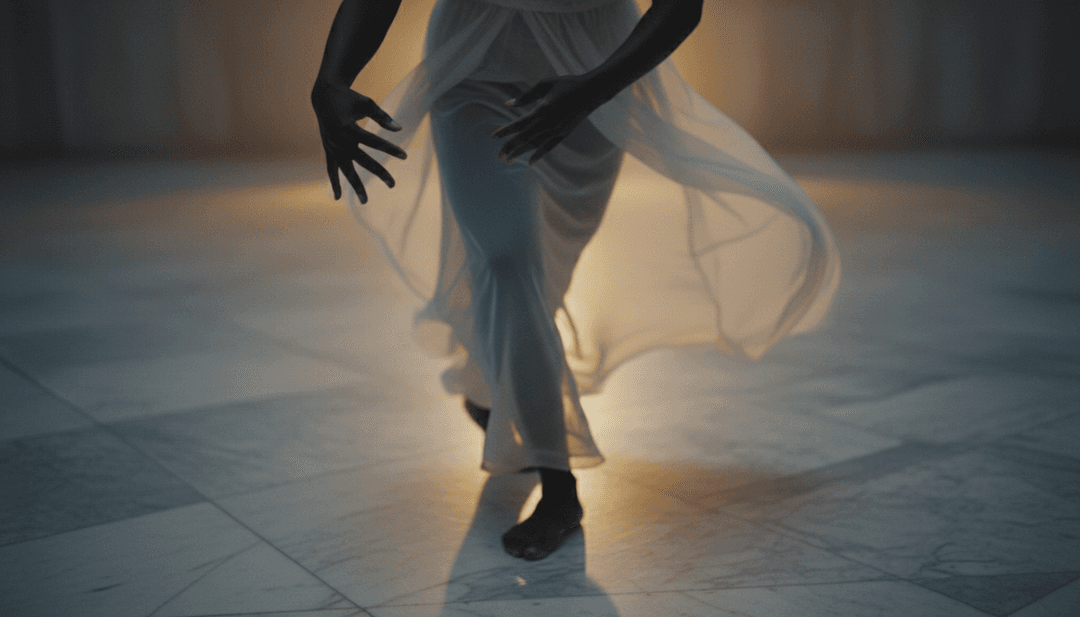 L'IA interprétant les notes de musique et les paroles en concepts visuels abstraits, représentant la fusion du flow de Kendrick Lamar et des voix R&B de SZA.