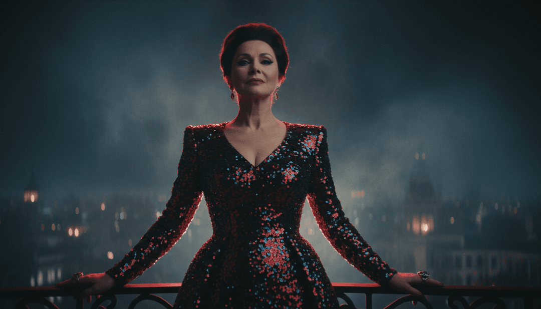 AI 诠释 Sophie Ellis-Bextor 的 'Freedom Of The Night',伴有发光的视觉图案和舞动能量。