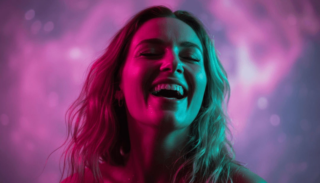 用户与 freebeat.ai 互动、为“heaven in your arms”生成音乐视频的风格化视觉表现。