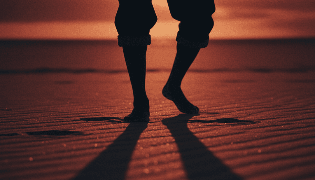 Visualización abstracta de ondas sonoras transformándose en patrones dinámicos, representando a la IA analizando datos musicales para un video musical.