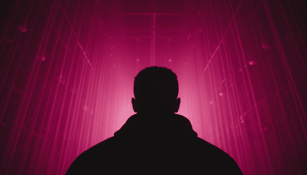 Dynamische visuelle Sequenz, die von KI für Lil Tecca's "Dark Thoughts" generiert wurde, mit Stadtlandschaften, Neonlichtern und rhythmischer Bewegung.