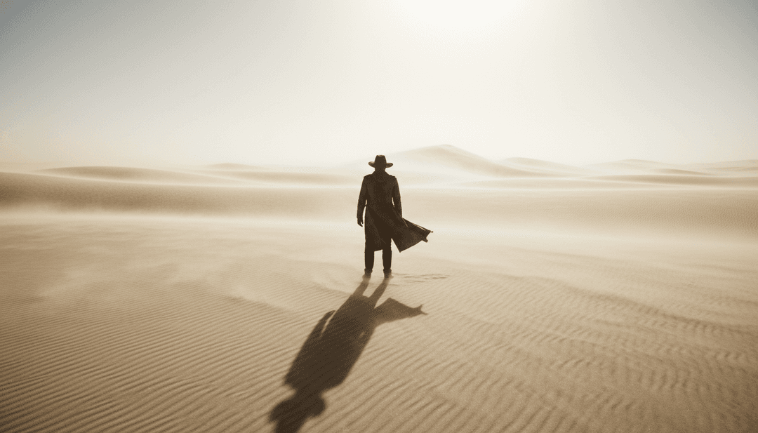 IA interpretando la energía oscura y pulsante de la música 'Bad Habits' de Ed Sheeran, traduciendo sonidos electrónicos y de indie pop en un concepto visual