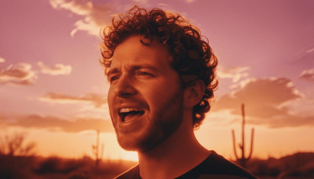 Visuales dinámicos generados por freebeat.ai, mostrando transiciones fluidas e imágenes oníricas sincronizadas perfectamente con los ritmos electrónicos y las voces de 'Heat Waves'.