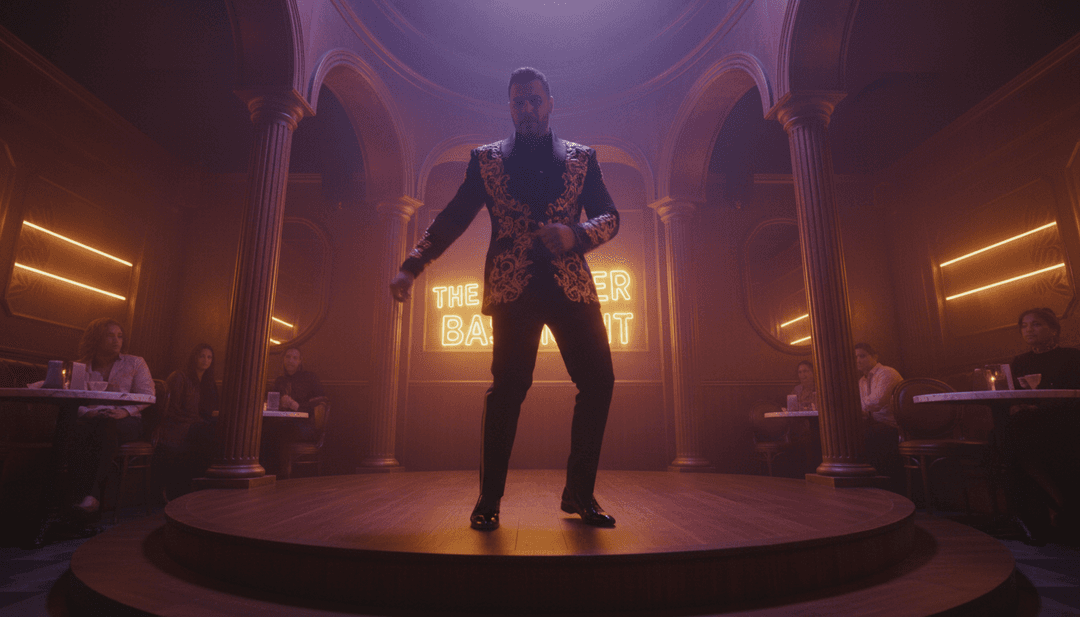 Uma interface amigável do freebeat.ai exibindo vários estilos de videoclipes gerados por IA para uma faixa de dança, incentivando a criação.