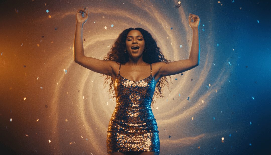 Benutzer lädt eine MP3-Datei auf Freebeat.ai auf einem Laptop hoch und sieht KI-generierte Videoclips erscheinen.