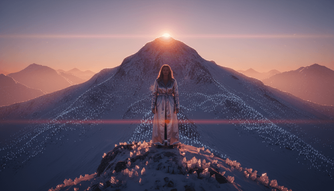 사운드 웨이브와 활기찬 빛 패턴이 하우스 음악 비트에 맞춰 박동하는 추상적인 시각적 표현, '2 Times'에 대한 AI 분석을 상징합니다.