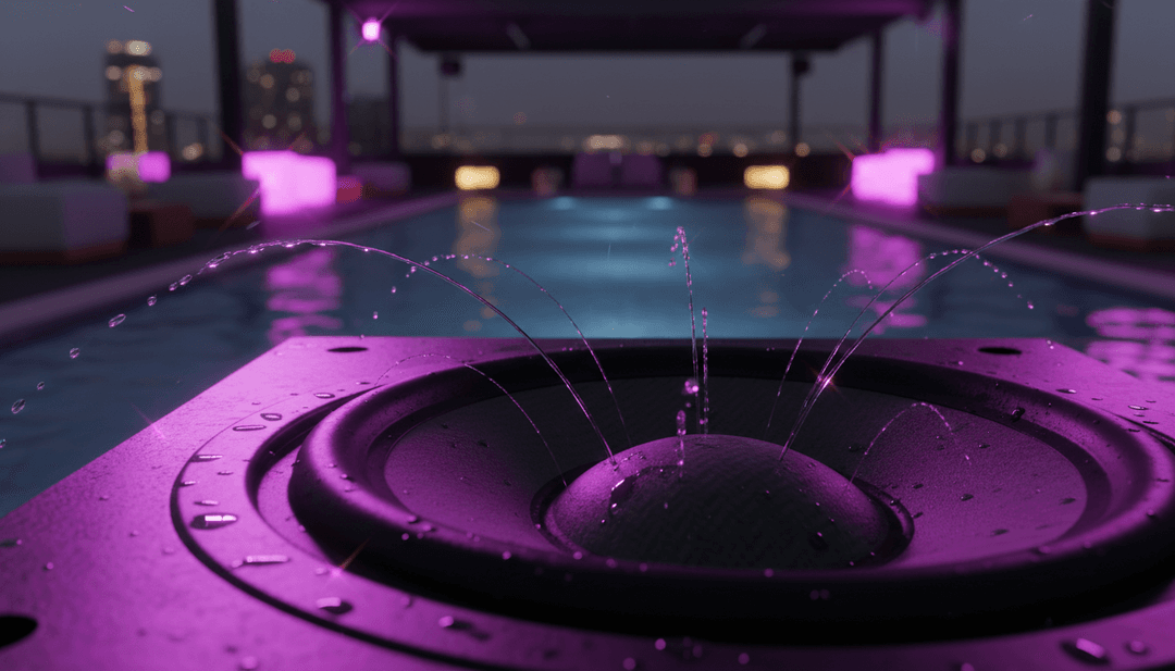 AI가 'DON'T KILL THE PARTY' 음악과 가사의 복잡한 층위를 해석하여 시각적인 무드 보드를 형성하는 모습.