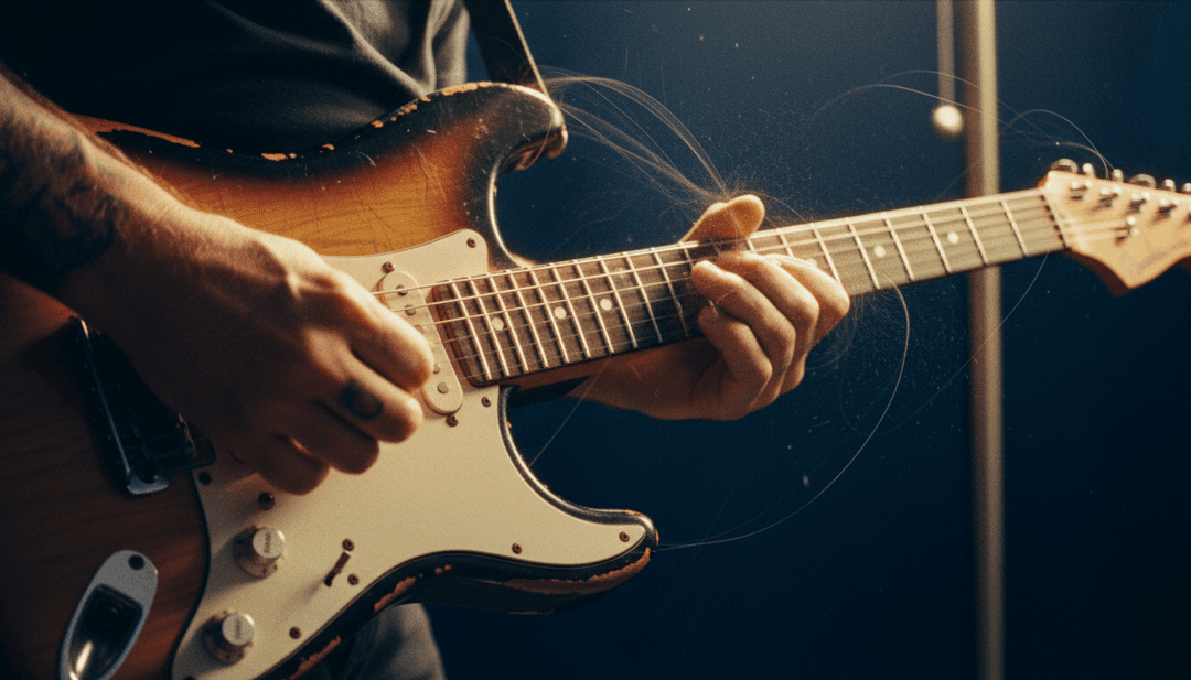 La IA analiza el riff de guitarra áspero y la batería potente de 'Lonely Boy' de The Black Keys, conceptualizando un video musical crudo y energético.