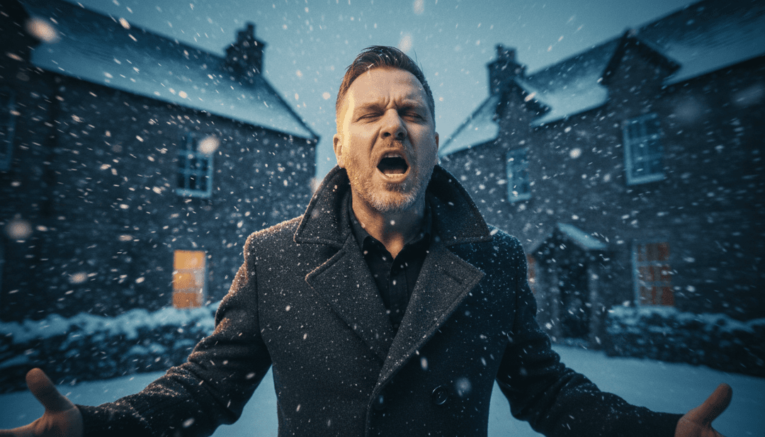 Eine vielfältige Gruppe von Content-Erstellern, die ein professionell generiertes Musikvideo auf einer großen Leinwand ansehen, wirken inspiriert und gestärkt.