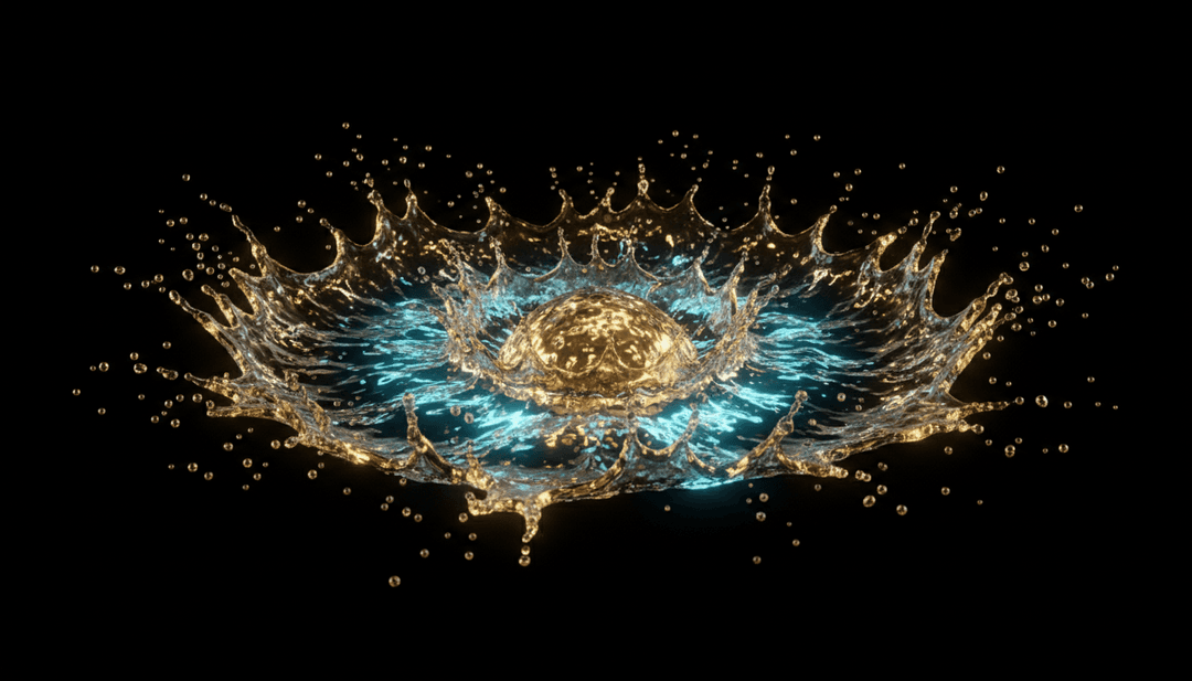 电子声波转化为抽象光影图案和宁静景观的音乐视频可视化效果。