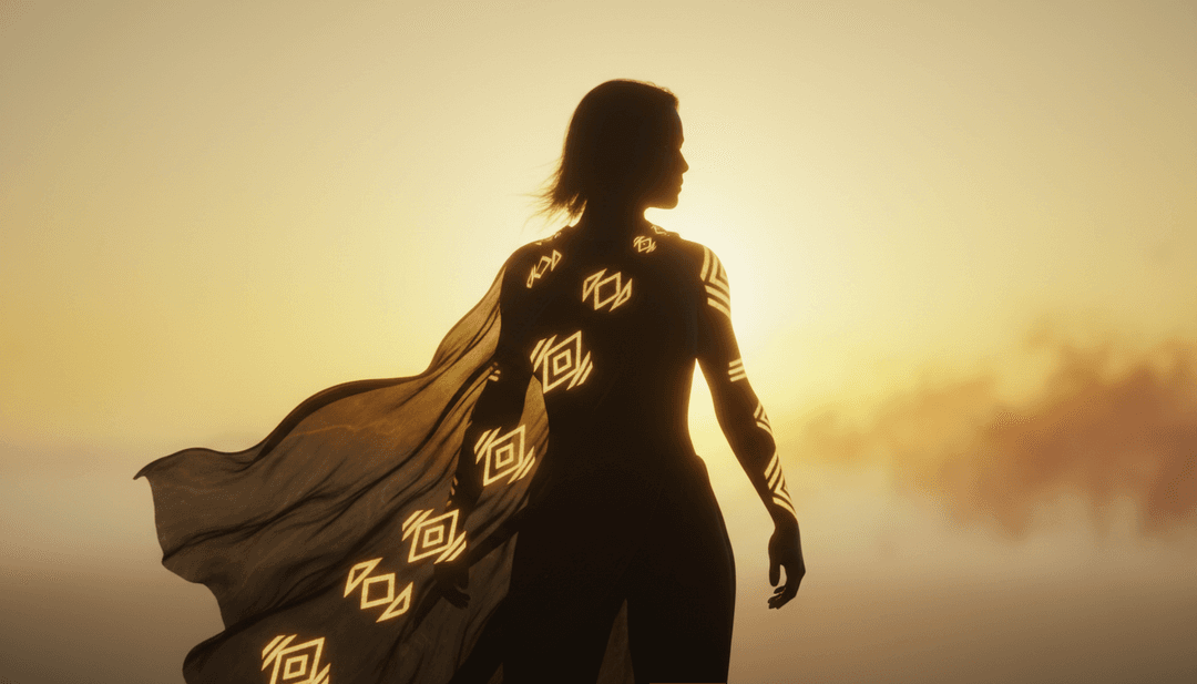 L'IA interprétant les ondes sonores ambient de 'Shoreline' de Teen Daze en concepts visuels fluides et art abstrait.