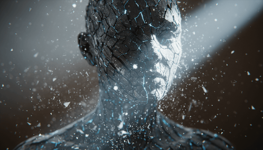 Visuais oníricos em câmera lenta sincronizados com 'Stone Femmes' de Ydegirl, apresentando tecidos esvoaçantes, paisagens em desfoque suave e luzes cintilantes geradas por IA.