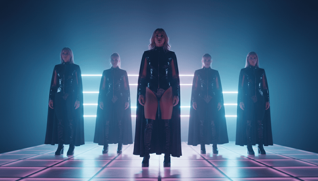 AI 分析 TWICE 的 'FANCY' K-pop 歌曲,分解节拍、合成器和人声以进行视觉转换。