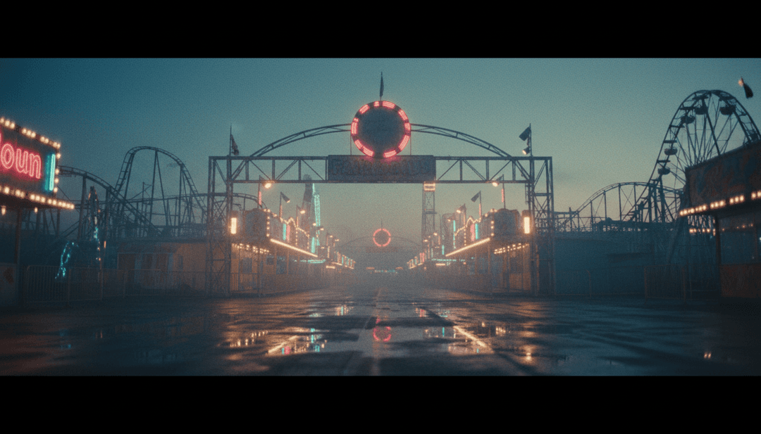 IA analisando notas musicais festivas de Natal e os vocais pop de I'm Deja., gerando conceitos iniciais de storyboard para um videoclipe de feriado.