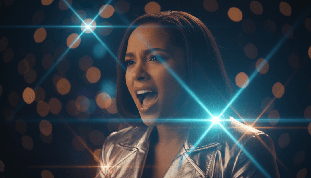 Um videoclipe gerado por IA, finalizado e de alta qualidade para 'It's Finally Christmas.' sendo reproduzido em uma tela, com o logotipo freebeat.ai em destaque.