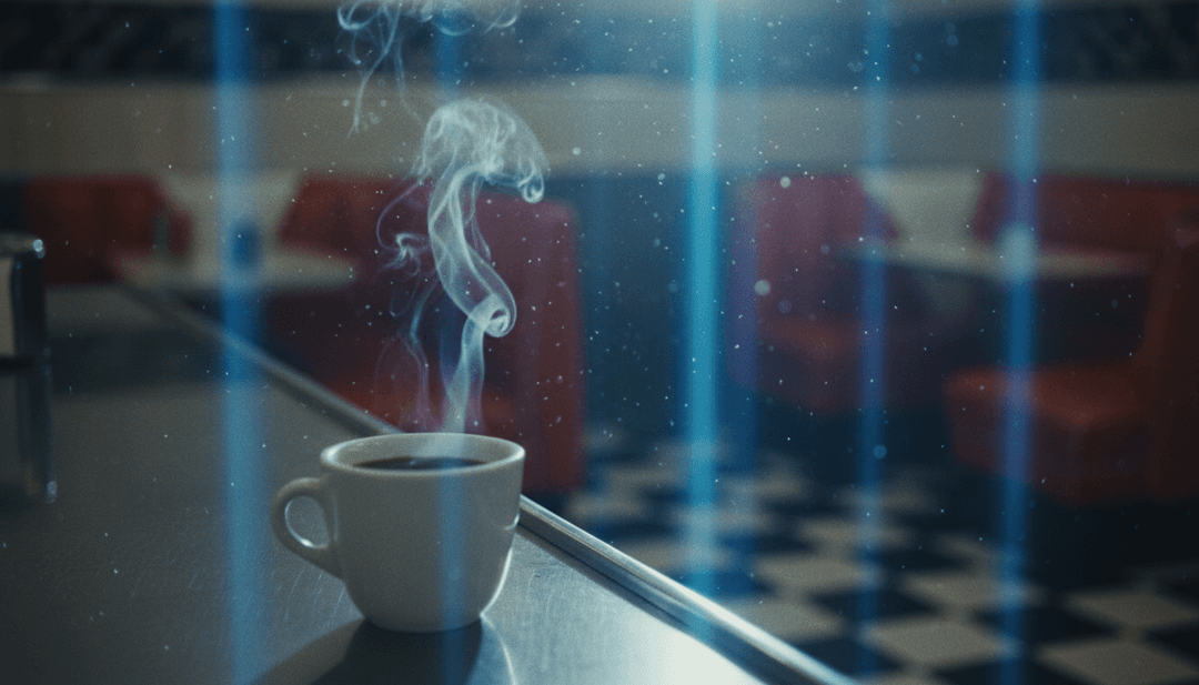 A serene, ethereal landscape with soft, glowing light and subtle angelic forms, representing the initial AI interpretation of 'Oração Arcanjo Miguel's' spiritual essence for music video generation.