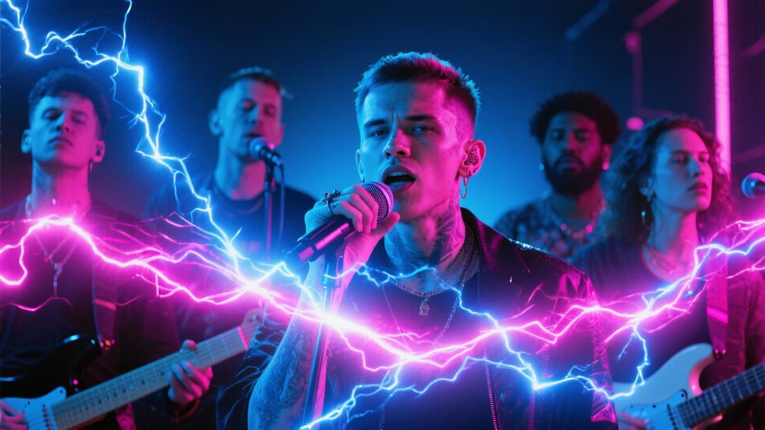 Video musical final de 'Beat A B!tch Up' creado por freebeat.ai