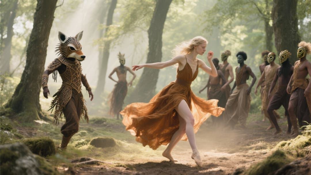 दृश्यों में बदलते हुए संगीत तत्वों का दृश्य प्रतिनिधित्व