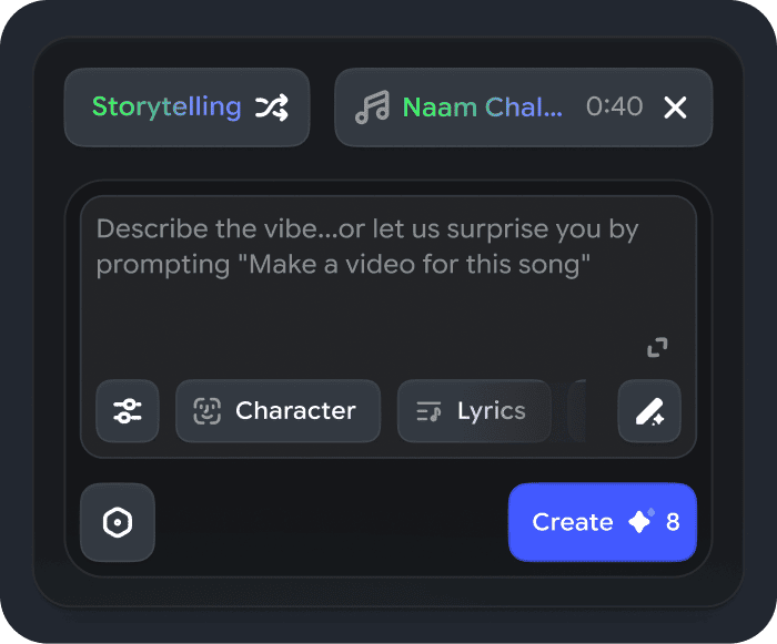 Freebeat music-video creation workflow and style selection